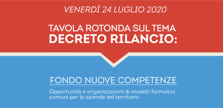 fondo nuove competenze 2020